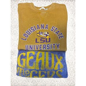 LSU Women's Apparel Set Sweatshirt and T-Shirt Small/Large